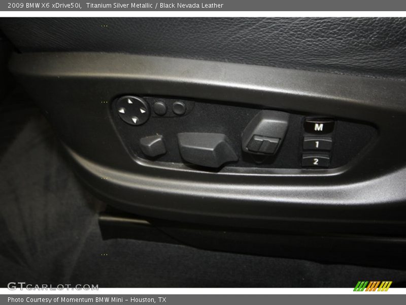 Titanium Silver Metallic / Black Nevada Leather 2009 BMW X6 xDrive50i