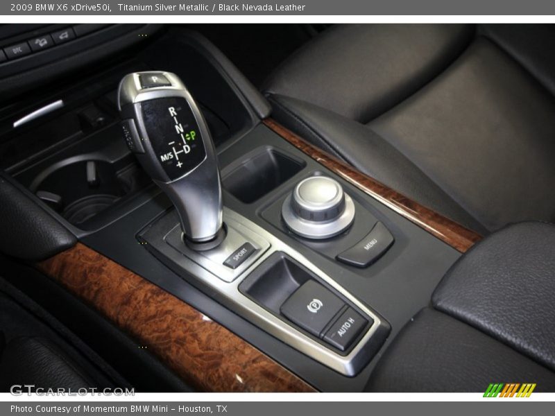 Titanium Silver Metallic / Black Nevada Leather 2009 BMW X6 xDrive50i