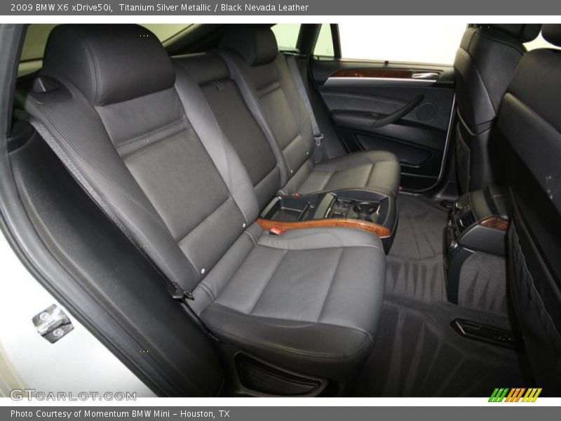 Titanium Silver Metallic / Black Nevada Leather 2009 BMW X6 xDrive50i