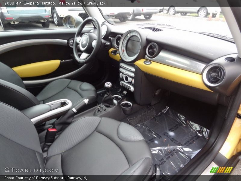 Mellow Yellow / Grey/Black 2008 Mini Cooper S Hardtop