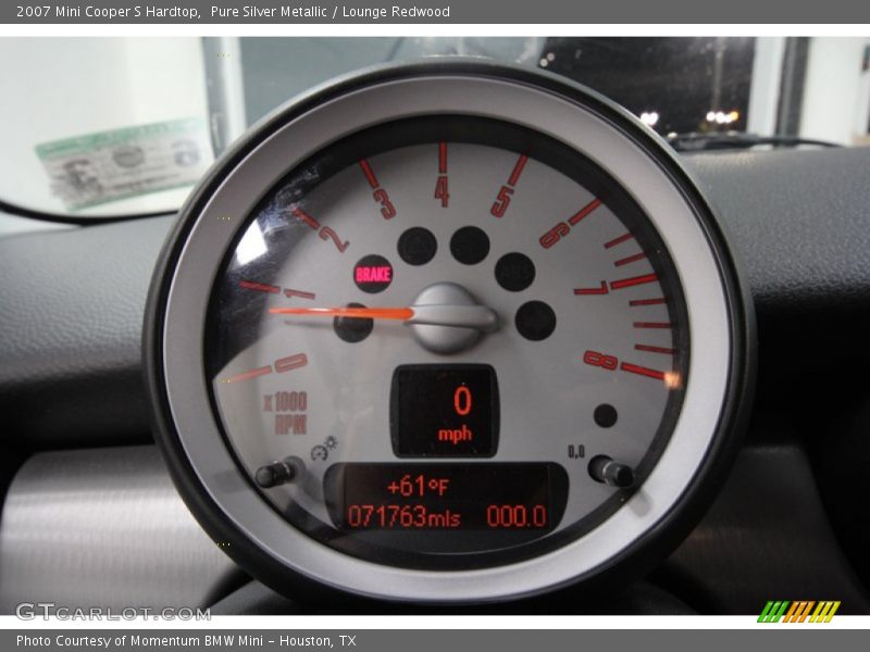 Pure Silver Metallic / Lounge Redwood 2007 Mini Cooper S Hardtop