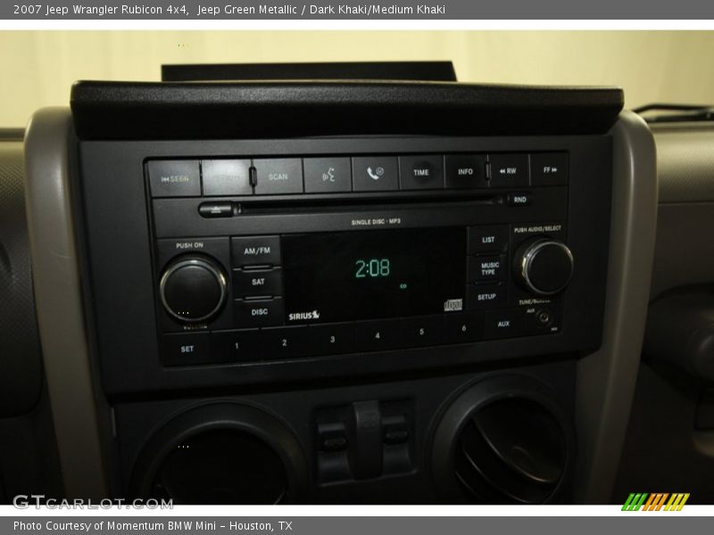 Jeep Green Metallic / Dark Khaki/Medium Khaki 2007 Jeep Wrangler Rubicon 4x4