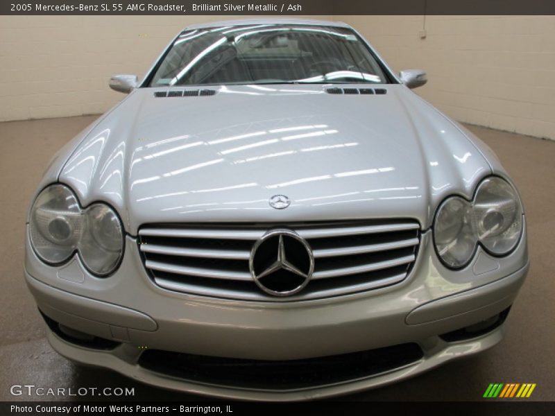 Brilliant Silver Metallic / Ash 2005 Mercedes-Benz SL 55 AMG Roadster