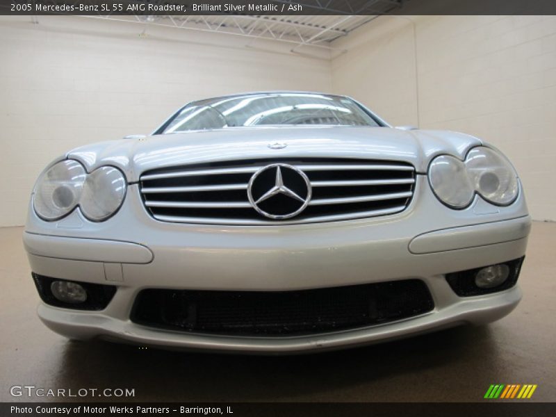 Brilliant Silver Metallic / Ash 2005 Mercedes-Benz SL 55 AMG Roadster