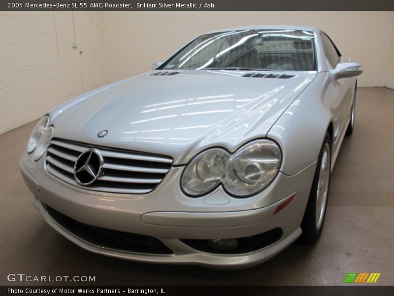 Brilliant Silver Metallic / Ash 2005 Mercedes-Benz SL 55 AMG Roadster