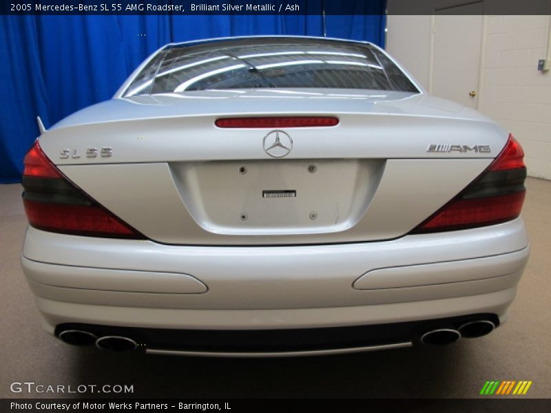 Brilliant Silver Metallic / Ash 2005 Mercedes-Benz SL 55 AMG Roadster