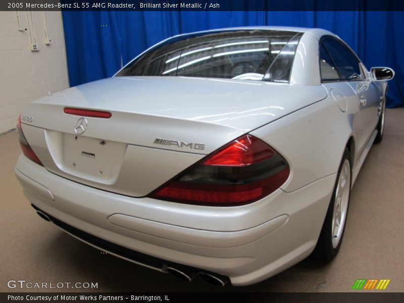 Brilliant Silver Metallic / Ash 2005 Mercedes-Benz SL 55 AMG Roadster