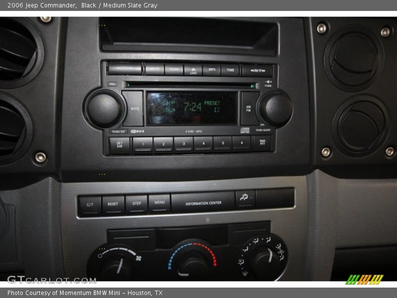 Black / Medium Slate Gray 2006 Jeep Commander
