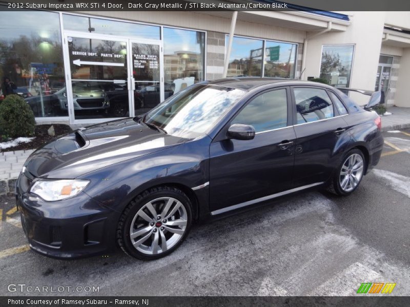 Dark Gray Metallic / STi Black Alcantara/Carbon Black 2012 Subaru Impreza WRX STi 4 Door