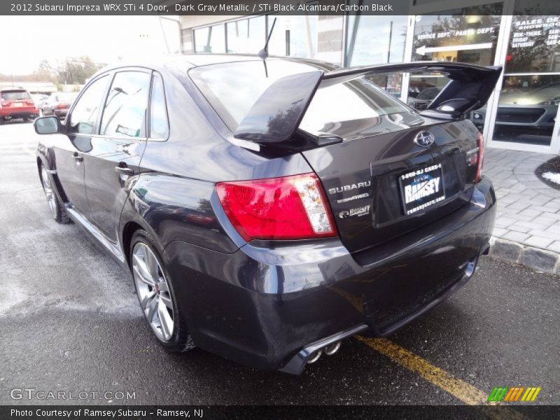 Dark Gray Metallic / STi Black Alcantara/Carbon Black 2012 Subaru Impreza WRX STi 4 Door