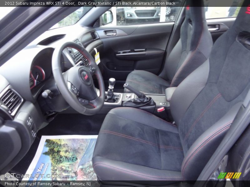  2012 Impreza WRX STi 4 Door STi Black Alcantara/Carbon Black Interior