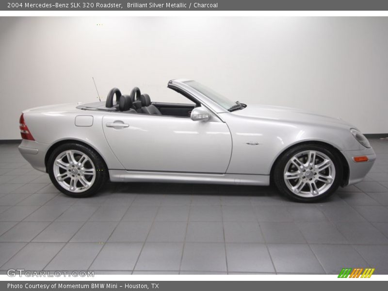 Brilliant Silver Metallic / Charcoal 2004 Mercedes-Benz SLK 320 Roadster