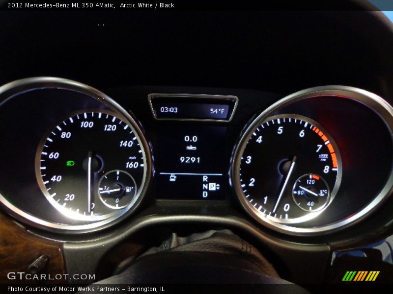 Arctic White / Black 2012 Mercedes-Benz ML 350 4Matic