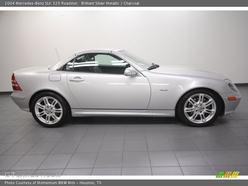 Brilliant Silver Metallic / Charcoal 2004 Mercedes-Benz SLK 320 Roadster