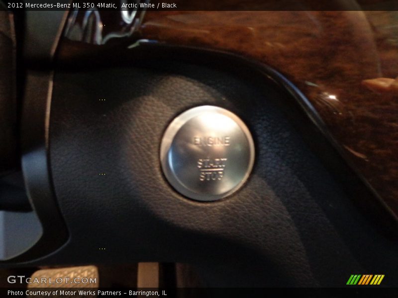 Arctic White / Black 2012 Mercedes-Benz ML 350 4Matic