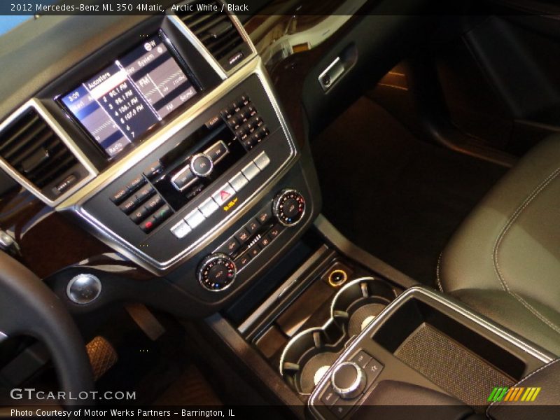 Arctic White / Black 2012 Mercedes-Benz ML 350 4Matic