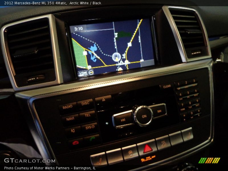 Arctic White / Black 2012 Mercedes-Benz ML 350 4Matic