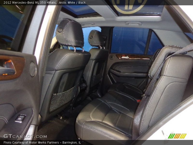 Arctic White / Black 2012 Mercedes-Benz ML 350 4Matic