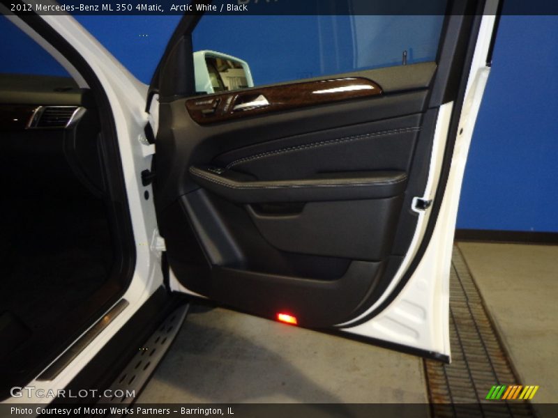 Arctic White / Black 2012 Mercedes-Benz ML 350 4Matic