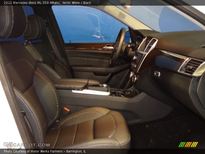 Arctic White / Black 2012 Mercedes-Benz ML 350 4Matic