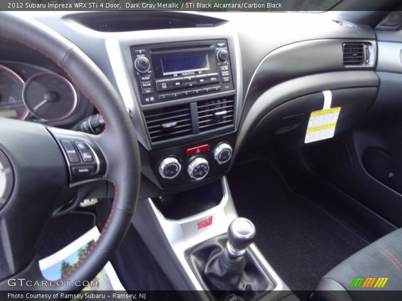 Dark Gray Metallic / STi Black Alcantara/Carbon Black 2012 Subaru Impreza WRX STi 4 Door