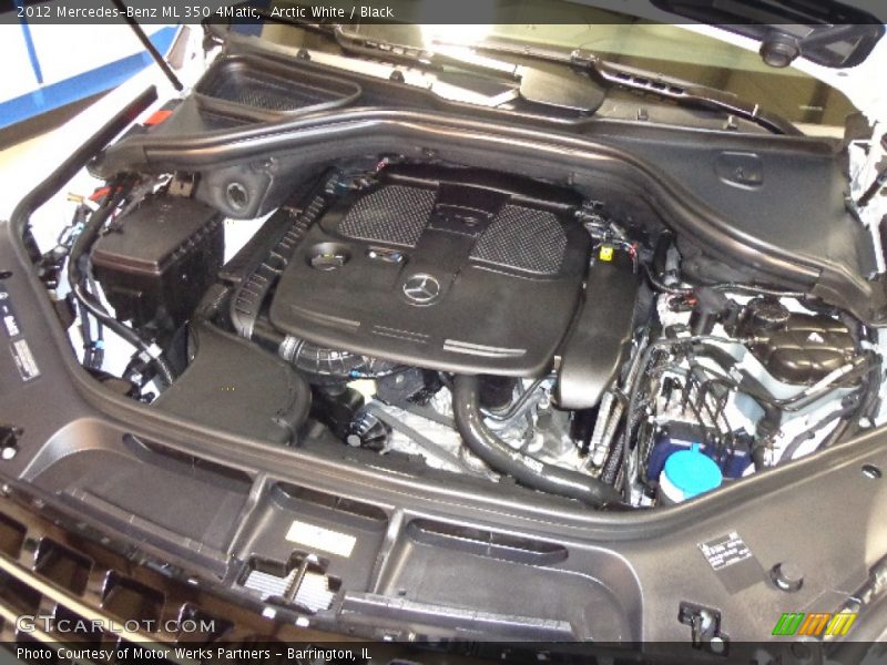 Arctic White / Black 2012 Mercedes-Benz ML 350 4Matic