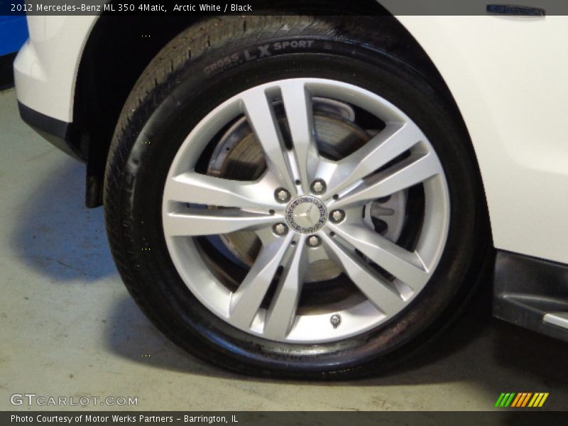 Arctic White / Black 2012 Mercedes-Benz ML 350 4Matic