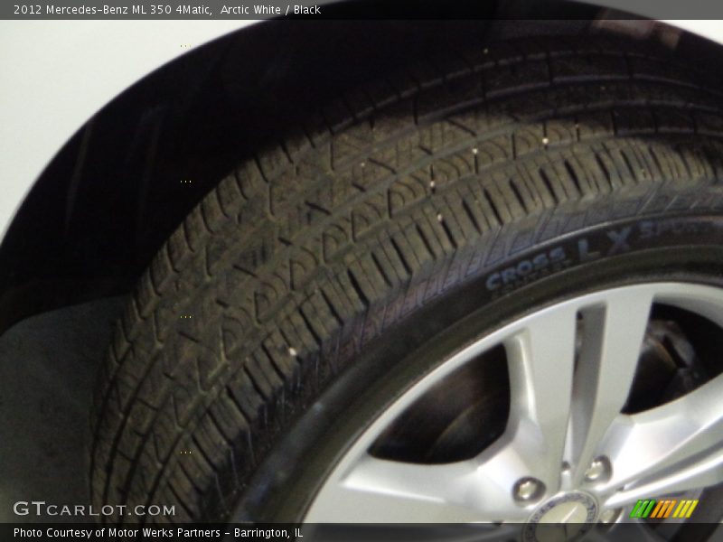 Arctic White / Black 2012 Mercedes-Benz ML 350 4Matic