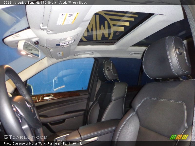 Arctic White / Black 2012 Mercedes-Benz ML 350 4Matic