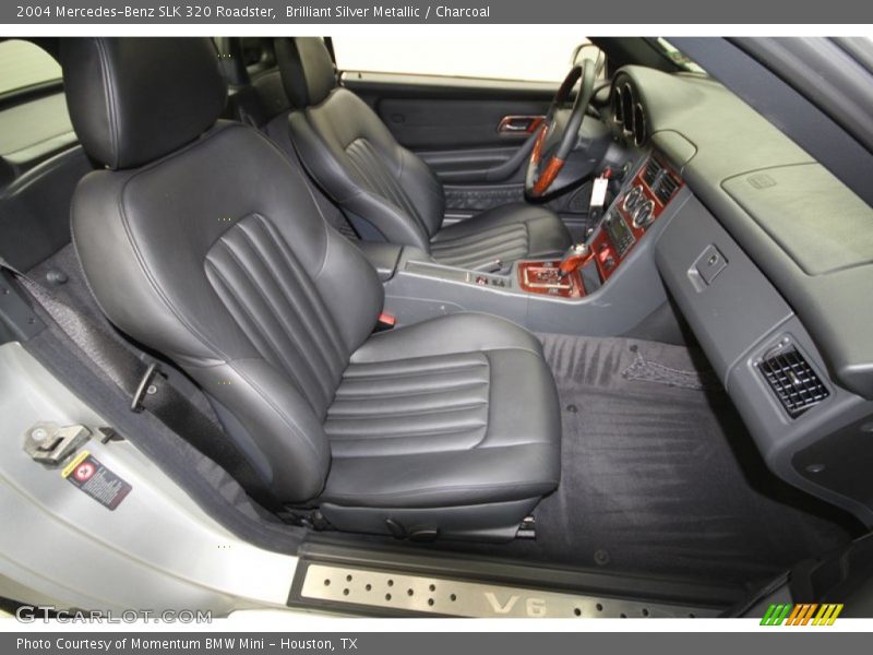 Brilliant Silver Metallic / Charcoal 2004 Mercedes-Benz SLK 320 Roadster