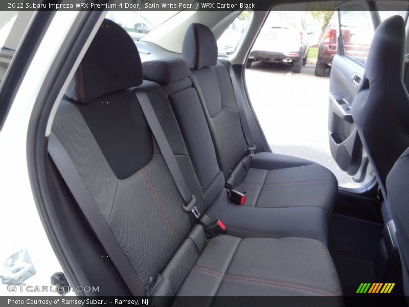 Rear Seat of 2012 Impreza WRX Premium 4 Door