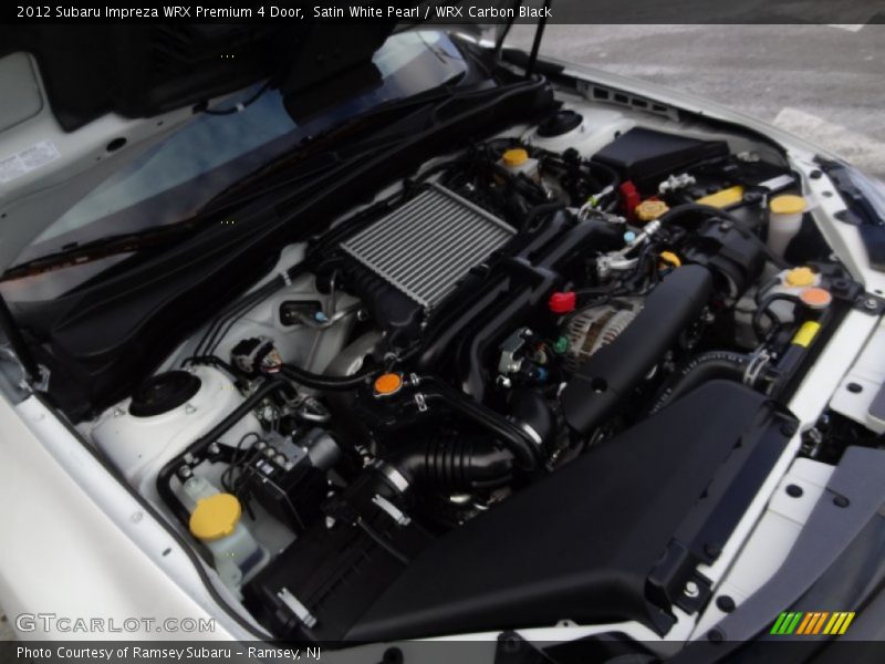 Satin White Pearl / WRX Carbon Black 2012 Subaru Impreza WRX Premium 4 Door