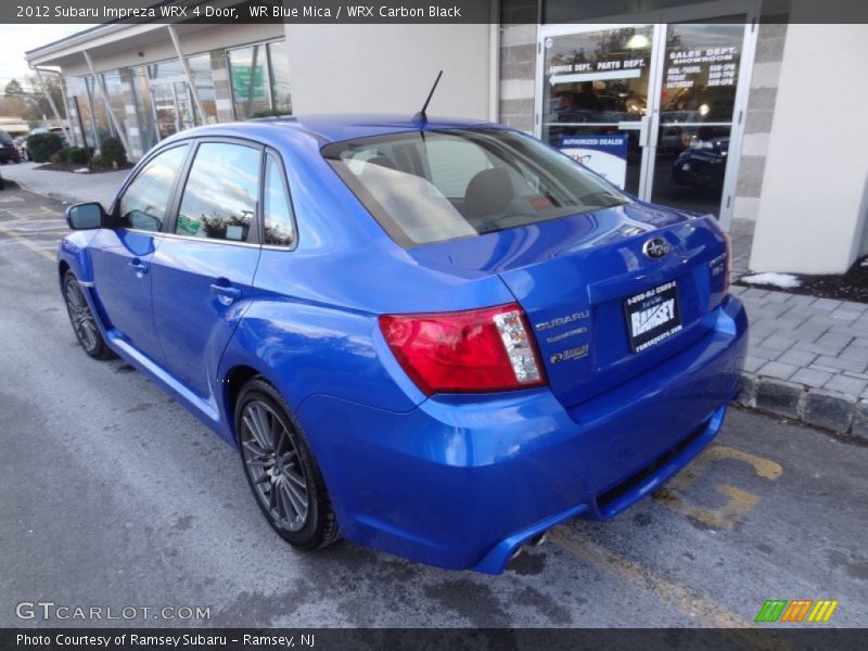 WR Blue Mica / WRX Carbon Black 2012 Subaru Impreza WRX 4 Door
