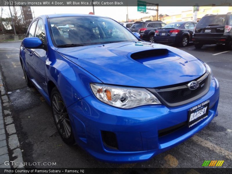 WR Blue Mica / WRX Carbon Black 2012 Subaru Impreza WRX 4 Door