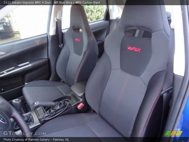 Front Seat of 2012 Impreza WRX 4 Door