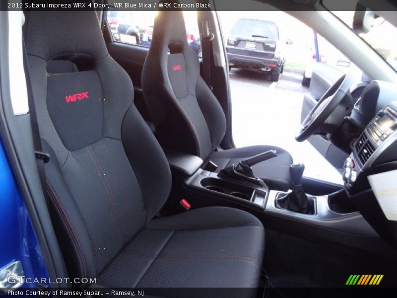 Front Seat of 2012 Impreza WRX 4 Door