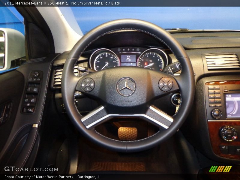 Iridium Silver Metallic / Black 2011 Mercedes-Benz R 350 4Matic