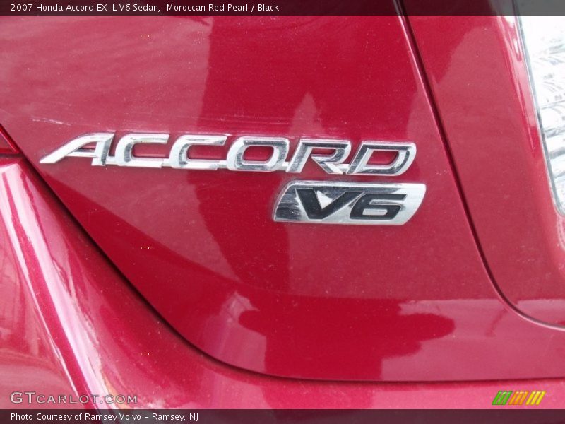 Moroccan Red Pearl / Black 2007 Honda Accord EX-L V6 Sedan
