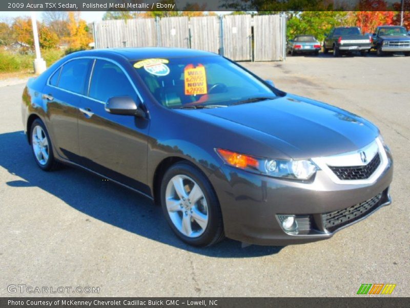 Polished Metal Metallic / Ebony 2009 Acura TSX Sedan