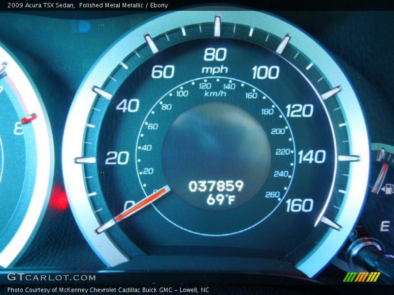 Polished Metal Metallic / Ebony 2009 Acura TSX Sedan
