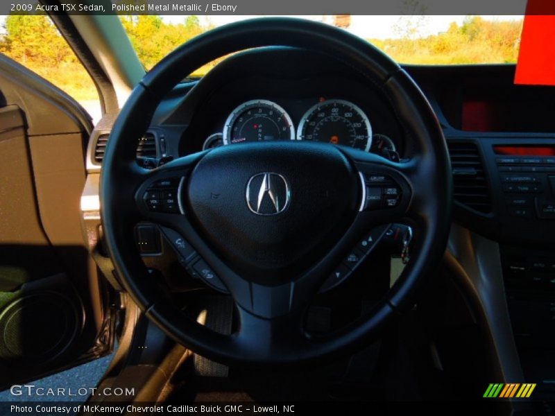Polished Metal Metallic / Ebony 2009 Acura TSX Sedan