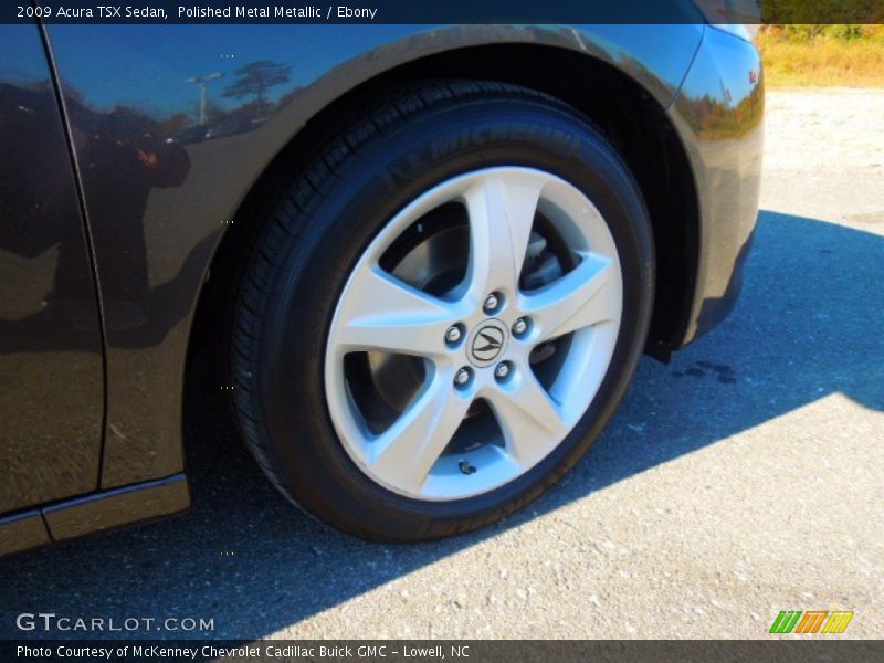 Polished Metal Metallic / Ebony 2009 Acura TSX Sedan