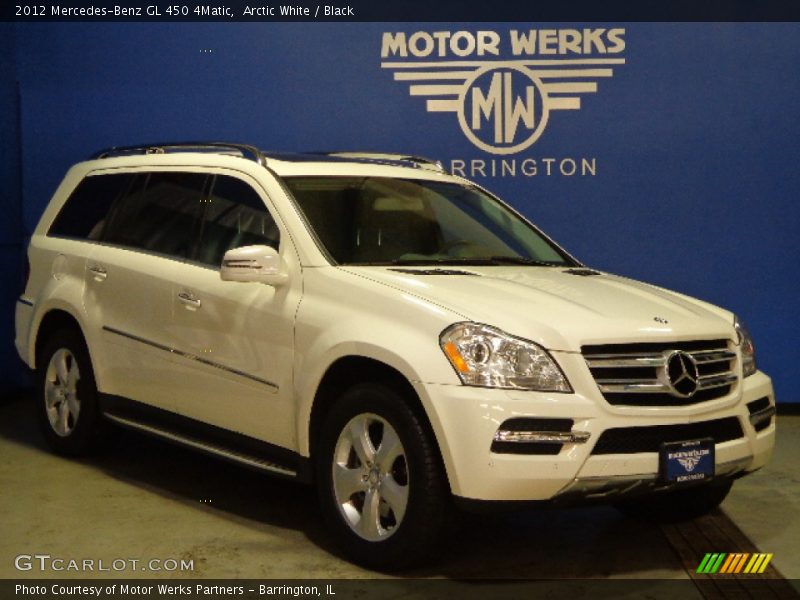 Arctic White / Black 2012 Mercedes-Benz GL 450 4Matic