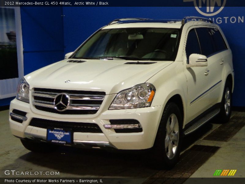 Arctic White / Black 2012 Mercedes-Benz GL 450 4Matic
