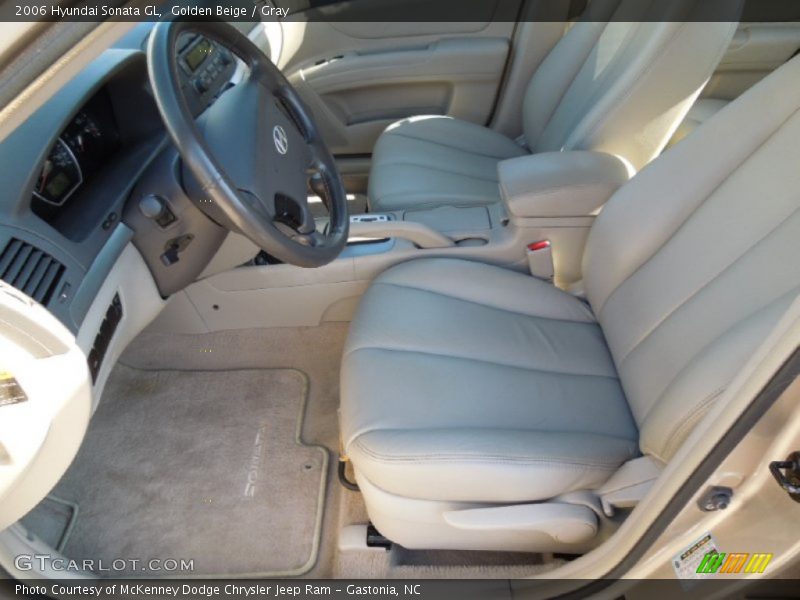 Golden Beige / Gray 2006 Hyundai Sonata GL