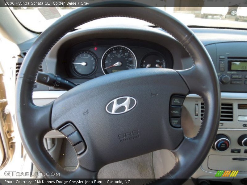 Golden Beige / Gray 2006 Hyundai Sonata GL