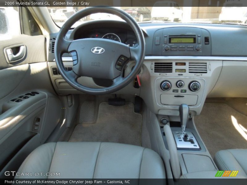 Golden Beige / Gray 2006 Hyundai Sonata GL