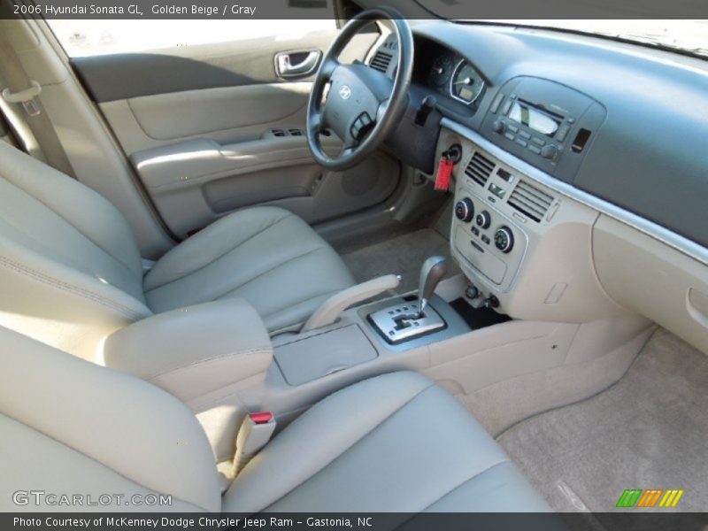 Golden Beige / Gray 2006 Hyundai Sonata GL