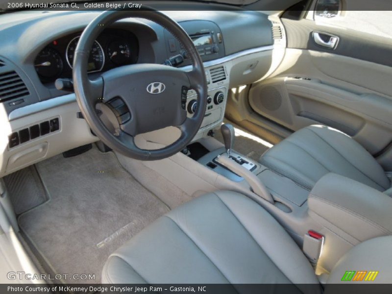 Golden Beige / Gray 2006 Hyundai Sonata GL