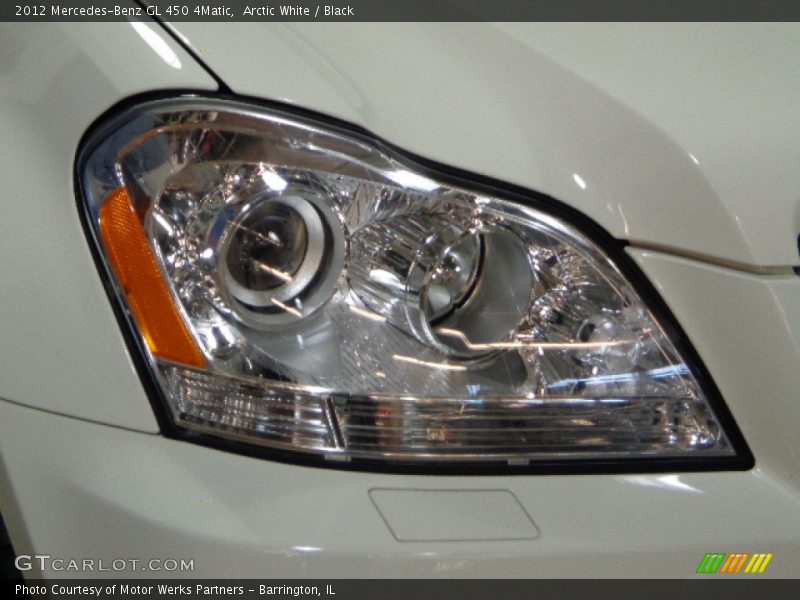 Arctic White / Black 2012 Mercedes-Benz GL 450 4Matic